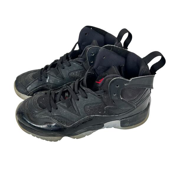 Air Jordan Jumpman Two Trey Black Sneakers Sz 5.5Y - Picture 3 of 6